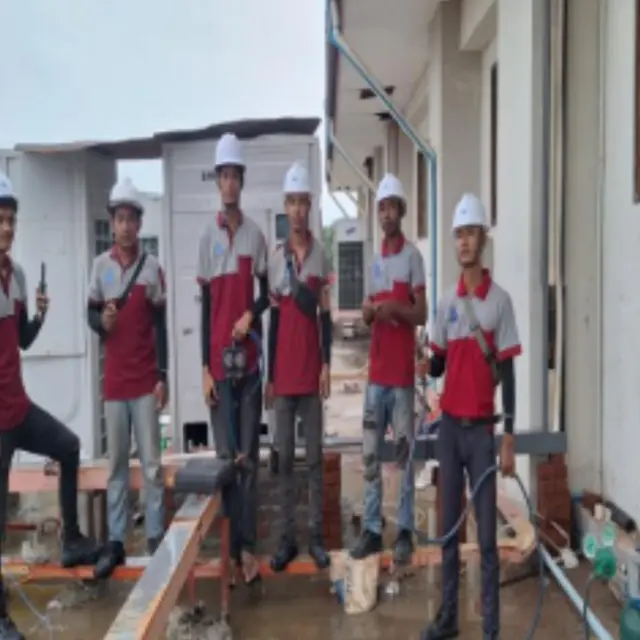 SBG installation team on site