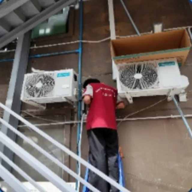 Installing a wall-mounted unit